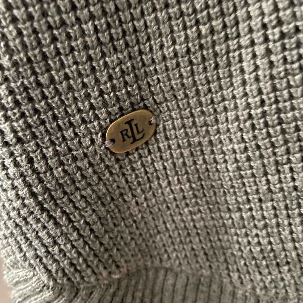 Lauren Ralph Lauren Women’s Gray Knit Sweater Size Medium